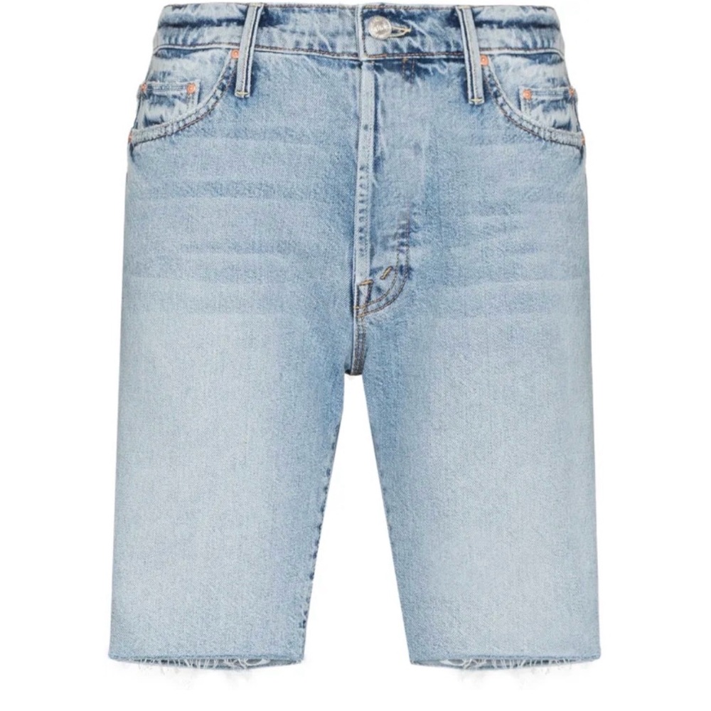 Mother Superior 34 The Trickster Short Fray Bermuda Denim Shorts